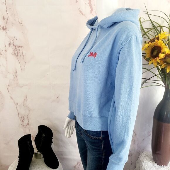 Sub Urban Riot soft knit blue hoodie - Picture 4 of 7